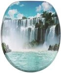SANILO WC Sitz mit Absenkautomatik Top Fix Wasserfall