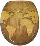 Sanilo WC Sitz mit Absenkautomatik World Map, Hochwertiger und Stabiler