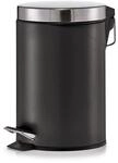 Zeller Kosmetikeimer Metall Schwarz 3,