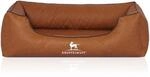 Knuffelwuff Hundebett Henderson Kunstleder M-L 85 x 63cm Rusty