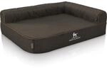 Knuffelwuff Eck Hundebett Marlie Orthop&auml;disch Velours XL 100 x 70cm Lehne...