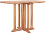 vidaXL Gartentisch Butterfly Klappbar 120x70x75 cm Teak Massivholz 49002