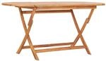 vidaXL Gartentisch Klappbar 160x80x75 cm Massivholz Teak 48998