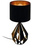 Eglo Tischleuchte Carlton 5 Schwarz &Oslash; 25 cm x 51 cm 1-flammig