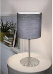 Eglo Tischleuchte Pasteri 1-flammig Nickel-Grau matt E27 60 W