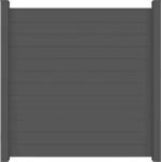 GroJa Lumino Steckzaun Quadratisch Anthrazitgrau 180 cm x 180 cm x 2 cm