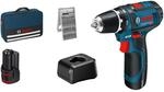 Bosch Professional Akku-Bohrschrauber GSR 12V-15 m. Akkus & 25 AC-Set in Tasche