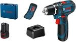 Bosch Professional Akku-Bohrschrauber GSR 12V-15 mit Akkus & 10 AC-Set in Koffer