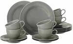 Seltmann Weiden Beat Coor Glaze Kaffeeservice 18-teilig Perlgrau