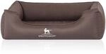 Knuffelwuff Hundebett Leon Orthop&auml;disch Wasserabweisend Velours M-L 85 x 63cm