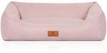 Knuffelwuff Hundebett Emma Velours M-L 85 x 63cm Rosa