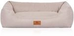 Knuffelwuff Hundebett Emma Velours M-L 85 x 63cm Beige