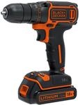 Black+Decker 18 V Akku-Bohrschrauber BDCDC18 inkl. 1,5 Ah Akku