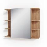 Vicco Badspiegelschrank Fynn Eiche/Anthrazit 80 x 64 cm