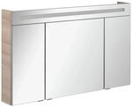 Fackelmann Spiegelschrank B.Clever Alaska Esche 120 cm mit Softclose T&uuml;ren