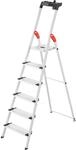 Hailo Alu-Haushaltsleiter XXL L80 Comfortline 6-stufig