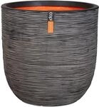 Capi Pflanztopf Nature Rib Kugel Riffel &Oslash; 54 cm x 52 cm Anthrazit
