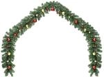 vidaXL Weihnachtsgirlande Geschm&uuml;ckt mit Kugeln und LED-Lichtern 10 m 246407