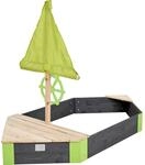 EXIT Aksent Holzsandkasten Boot Grau 190x90cm FSC&reg;