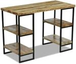 vidaXL B&uuml;roschreibtisch Mangoholz 110&times;50&times;76 cm 243333