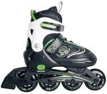 Muuwmi Kinderinliner Verstellbar Gr.33-36 ABEC 5 Rollengr&ouml;&szlig;e 70 x 22 mm GS-Gepr&uuml;ft