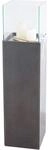 Vivanno Windlichts&auml;ule Candela 25 cm x 25 cm x 100 cm Zementgrau