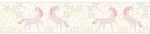 A.S. Cr&eacute;ation Tapetenbord&uuml;re Einh&ouml;rner Sandbraun und Violettrosa 0,13 x 5 m