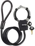 Master Lock Kabelschloss Street Cuff 8275EURDPROBLK Schwarz-Silber 1 m