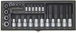 Proxxon Steckschl&uuml;sselsatz TX 6,3 mm (1/4 Zoll) und 12,5 mm (1/2 Zoll) 29-teilig