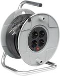 Kabeltrommel H05VV-F 3G1,5 Grau-Schwarz 25 m