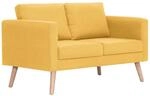 vidaXL 2-Sitzer-Sofa Stoff Gelb Modell 1