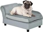 PawHut Haustiersofa mit Matte Lagerraum 76 x 45 x 43cm