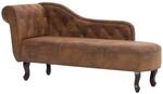 vidaXL Chaiselongue Braun Wildleder-Optik Modell 2