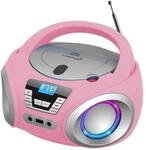 Cyberlux CL-910 CD-Player mit LED-Discolichter CD/MP3/USB Radio Pink