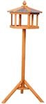 PawHut Vogelhaus Vogelh&auml;uschen mit St&auml;nder und Zinkdach 113x40x40 cm