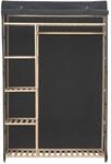 vidaXL Kleiderschrank Grau 110 x 40 x 170 cm Stoff