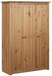 vidaXL Kleiderschrank 3-T&uuml;rig 118&times;50&times;171,5 cm Kiefer Panama Serie