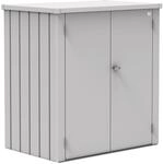 Biohort Terrassenschrank Romeo Gr. L Silber HxBxT: 140 cm x 132 cm x 87 cm