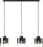 Brilliant Pendelleuchte Beth 3-flammig Rauchglas