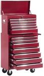 HOMCOM Werkzeugwagen Werkstattwagen Stahl Rot 61,5L x 33B x 113H cm