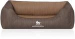 Knuffelwuff Hundebett Outlander Orthop&auml;disch Kunstleder M-L 85 x 63cm Coffee/Braun