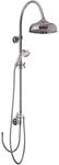 PaulGurkes Duschsystem 25cm Retro Aufputz Regendusche Antik Schwenkbar ohne...