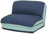 MCW Schlafsessel E68 Hellblau/dunkelblau