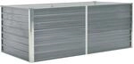 vidaXL Hochbeet 160 x 80 x 45 cm Verzinkter Stahl Grau 47011