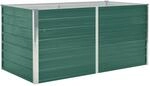 vidaXL Hochbeet 160 x 80 x 77 cm Stahl Gr&uuml;n 661628