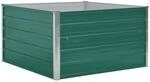 vidaXL Hochbeet 100 x 100 x 45 cm Stahl Gr&uuml;n 661639