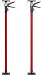Tectake 2Er Set Teleksopst&uuml;tzen Stufenlos H&ouml;henverstellbar 115 &ndash; 290 cm 20 x 8