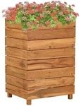 vidaXL Hochbeet 50x40x72 cm Teak Altholz und Stahl 47427