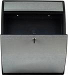 Burg-W&auml;chter Kunststoff-Briefkasten Turn 4942 Anthrazit-Edelstahloptik