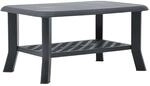 vidaXL Couchtisch Anthrazit 90x60x46 cm Kunststoff 48795
